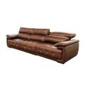Ver imagem 5 de Sofá Retrátil e Reclinável de Couro Filipinas (3 Módulos) 3,60 M Soft Tabaco - Mempra Design
