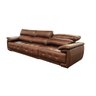 Sofá Retrátil e Reclinável de Couro Filipinas (3 Módulos) 3,60 M Soft Tabaco - Mempra Design - 5