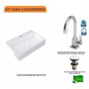 Ver imagem 3 de Kit Cuba XRT55 com Torneira Luxo 1195 e Válvula Click 1 Polegada G Compace