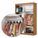 Ver imagem 7 de Guarda Roupa Casal Lu 4 Portas 2 Gav. Espelho Carioca Móveis Cinamomo Branco