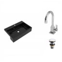 Ver imagem 2 de Kit Cuba XRT55 com Torneira Luxo 1195 e Válvula Click 1 1/2 Polegada Compace