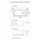 Ver imagem 6 de Kit Cuba XRT55 com Torneira Luxo 1195 e Válvula Click 1 1/2 Polegada Compace