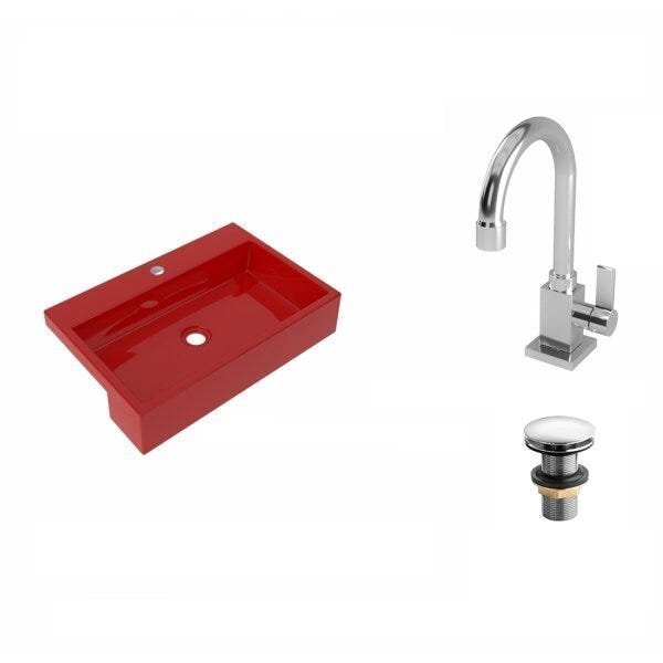 Kit Cuba XRT55 com Torneira Luxo 1195 e Válvula Click 1 1/2 Polegada Compace - 2