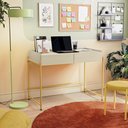 Ver imagem 1 de Mesa Escrivaninha 110cm Sync Mostarda/Oasis Kappesberg