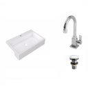 Ver imagem 2 de Kit Cuba XRT55 com Torneira Luxo 1195 e Válvula Click 1 1/2 Polegada Compace