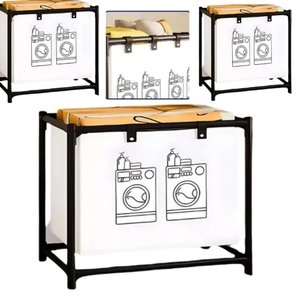 Cesto Roupa Suja Lavanderia Organizador Forro Removivel Dobravel Brinquedos multiuso Desmontavel Qua