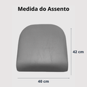 Ver imagem 5 de Kit 4 Cadeiras Cozinha Mesa Sala Paris Estofada Confortável Fibra Sintética e Corino