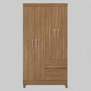 Ver imagem 6 de Guarda Roupa Solteiro 4 Portas e 2 Gavetas Almirante - Amêndola Touch