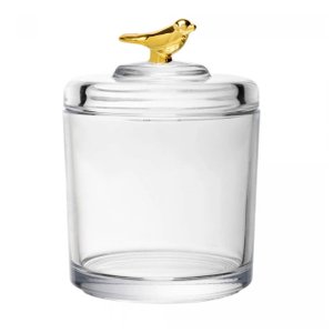 Pote em Cristal Ecológico Golden Bird 14cm