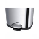 Ver imagem 3 de Lixeira Inox Pedal e Balde Frame 6l Inox Brinox 29x22x29,2cm