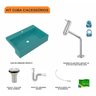 Kit Cuba XRT55 com Torneira Pratika 1060 e Válvula 1" com Sifão PVC e Flexível Compace - 3