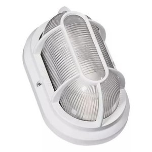 Arandela Tartaruga Aluminio 1xe27 Lente Policarbonato Cx Branca Fosco Blumenau Bl1500109-11