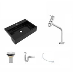 Kit Cuba XRT55 com Torneira Pratika 1060 e Válvula 1" com Sifão PVC e Flexível Compace - 2