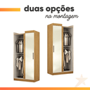 Ver imagem 5 de Modulo de Guarda Roupas Canto para Quarto Madrid Maxel