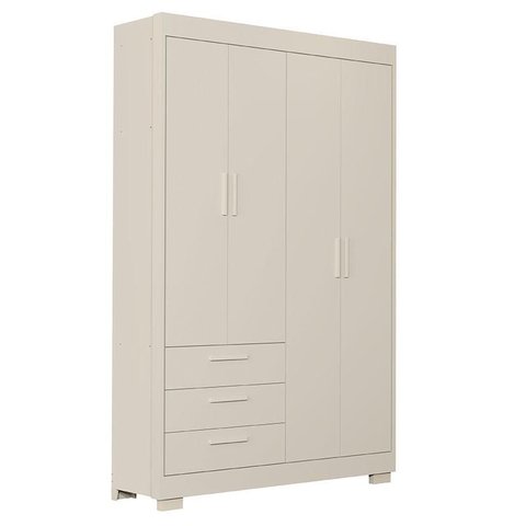 Quarto de Bebê Zaki e Berço Americano Evolution 4 em 1 Areia Acetinado - Reller