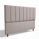 Ver imagem 2 de Cabeceira Estofada Moderna e Elegante para Cama de Casal 140 Carla Linho