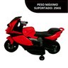 Mini Moto Motinha Elétrica Infantil Bateria 6v Triciclo Criança Brinqway Bw-232 Vermelho - 6