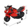 Mini Moto Motinha Elétrica Infantil Bateria 6v Triciclo Criança Brinqway Bw-232 Vermelho - 2