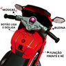 Mini Moto Motinha Elétrica Infantil Bateria 6v Triciclo Criança Brinqway Bw-232 Vermelho - 3