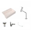 Ver imagem 2 de Kit Cuba XRT55 com Torneira Pratika 1060 e Válvula 1" com Sifão Cromado e Flexível Compace