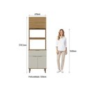 Ver mais imagens de Cozinha Modulada 4 Peças 215,11x267,8cm Florença Bege/Marromle/Sabbia