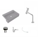 Ver imagem 2 de Kit Cuba Xrt55 Torneira Pratika 1060 Metal e Válvula Click 1 Polegada B Sifão Flexível Pvc Compace