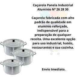 Jogo de Panela Feijoada Caldo Alumínio 3 Peças Industrial - 2