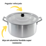 Jogo de Panela Feijoada Caldo Alumínio 3 Peças Industrial - 3