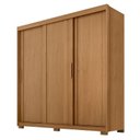 Ver imagem 1 de Guarda Roupa Casal Confort 3 Portas 4 Gavetas Cinamomo Fosco - Zanzini