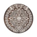 Ver imagem 1 de Calendário Asteca Decorativo Em Mdf 30 Cm Branco