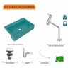 Kit Cuba Xrt55 Torneira Pratika 1060 Metal e Válvula Click 1 Polegada G Sifão Flexível Pvc Compace - 3