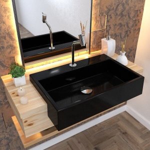 Kit Cuba Xrt55 Torneira Pratika 1060 Metal e Válvula Click 1 Polegada G Sifão Flexível Pvc Compace