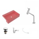 Ver imagem 2 de Kit Cuba Xrt55 Torneira Pratika 1060 Metal e Válvula Click 1 Polegada G Sifão Flexível Pvc Compace