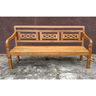Banco Namoradeira Rustico Madeira de Demolição 3 Lugares Modelo X - 3