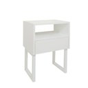 Ver imagem 6 de Mesa de Cabeceira Lateral Nicho com Gaveteiro Branco Laca