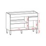 Balcão para Pia Line - Mdf/mdp 3 Portas 2 Gavetas com Divisor de Talheres - Kits Paraná - 4