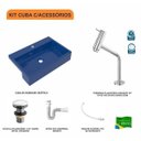 Ver imagem 3 de Kit Cuba XRT55 com Torneira Pratika 1060 e Válvula Click 1 1/2 com Sifão PVC e Flexível Compace