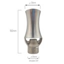 Ver imagem 5 de Bico Geiser em Aço Inox para Fonte, Chafariz e Lagos Efeito Espuma 35mm Entrada Rosca de 3/4"