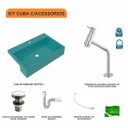 Ver imagem 3 de Kit Cuba XRT55 com Torneira Pratika 1060 e Válvula Click 1 1/2 com Sifão PVC e Flexível Compace