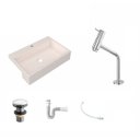 Ver imagem 2 de Kit Cuba XRT55 com Torneira Pratika 1060 e Válvula Click 1 1/2 com Sifão PVC e Flexível Compace