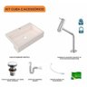 Kit Cuba XRT55 com Torneira Pratika 1060 e Válvula Click 1 1/2 com Sifão PVC e Flexível Compace - 3