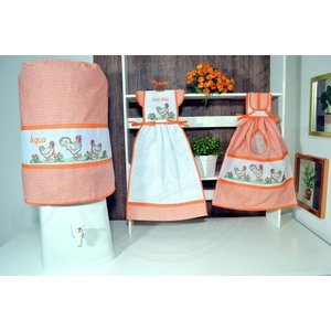 Kit de Cozinha 3 Peças - Gisella Arte & Tear Jogo de Cozinha 3 Peças