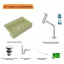 Ver imagem 3 de Kit Cuba XRT55 com Torneira Pratika 1060 e Válvula Click 1 1/2 com Sifão PVC e Flexível Compace