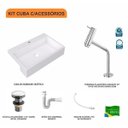 Ver imagem 3 de Kit Cuba XRT55 com Torneira Pratika 1060 e Válvula Click 1 1/2 com Sifão PVC e Flexível Compace