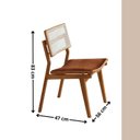 Ver imagem 3 de Conjunto de Mesa de Jantar Raiz Tampo 180cm Barril Laminado e 6 Cadeiras Eloá Premium Marrom/Star Puce/Imbuia/Cinamomo
