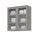 Ver imagem 1 de Armário de Cozinha Aéreo 80cm 2 Portas Vidro Sophia Henn