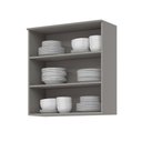 Ver imagem 2 de Armário de Cozinha Aéreo 80cm 2 Portas Vidro Sophia Henn