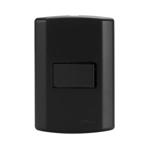 Interruptor 1 Tecla Paralela 4x2 Matiz Pluzie:preto Fosco