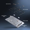 Ver imagem 5 de Vbgk Cooktop a Gás 4 Bocas Ng/lpg com Proteção Termopar (prata)