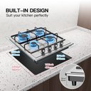 Ver imagem 4 de Vbgk Cooktop a Gás 4 Bocas Ng/lpg com Proteção Termopar (prata)